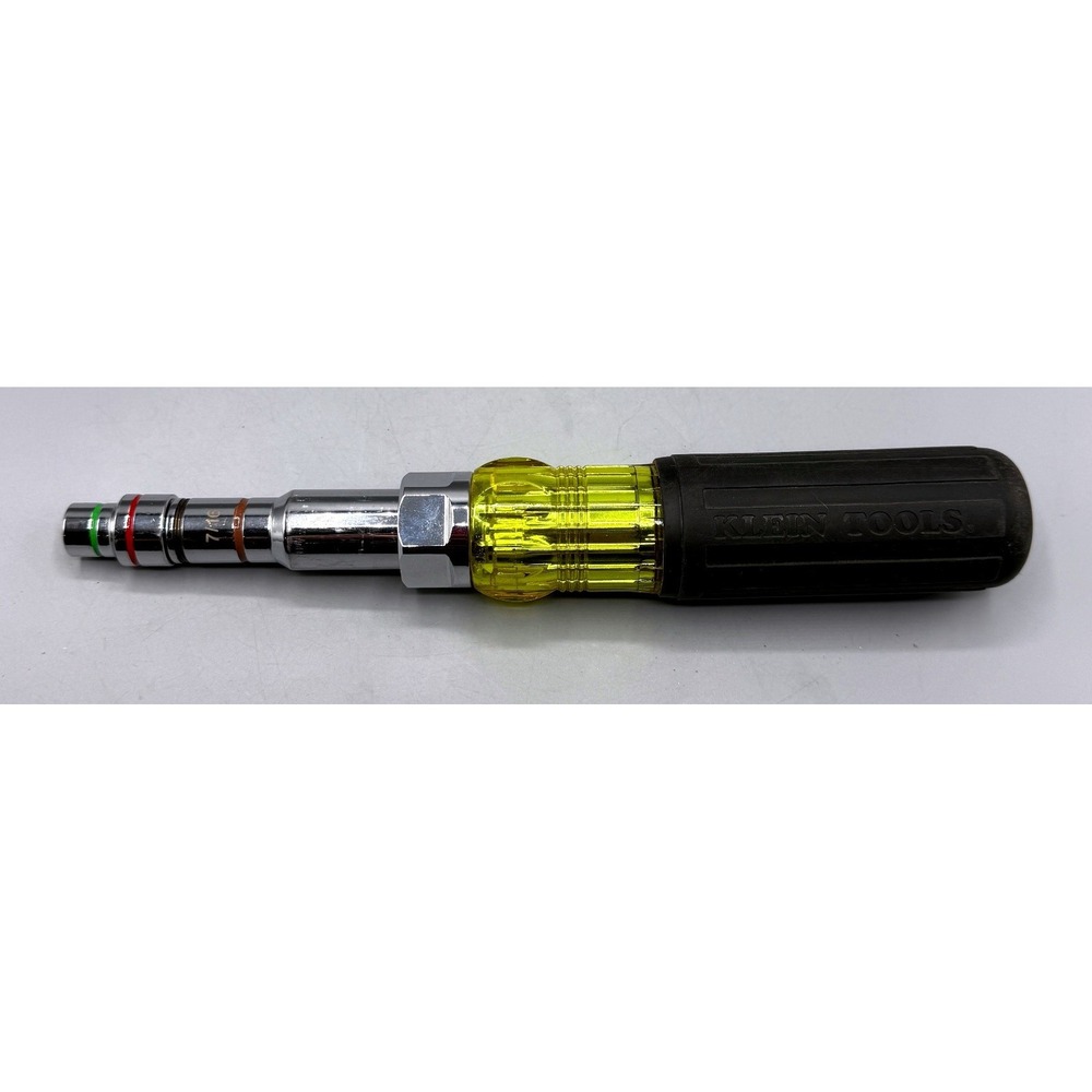 Klein Tools 32807MAG 7-in-1 Magnetic Nut Driver Multi-Bit SAE Cushion-Grip